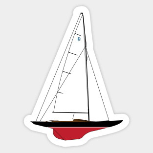 Dragon Class Sailboat Sticker